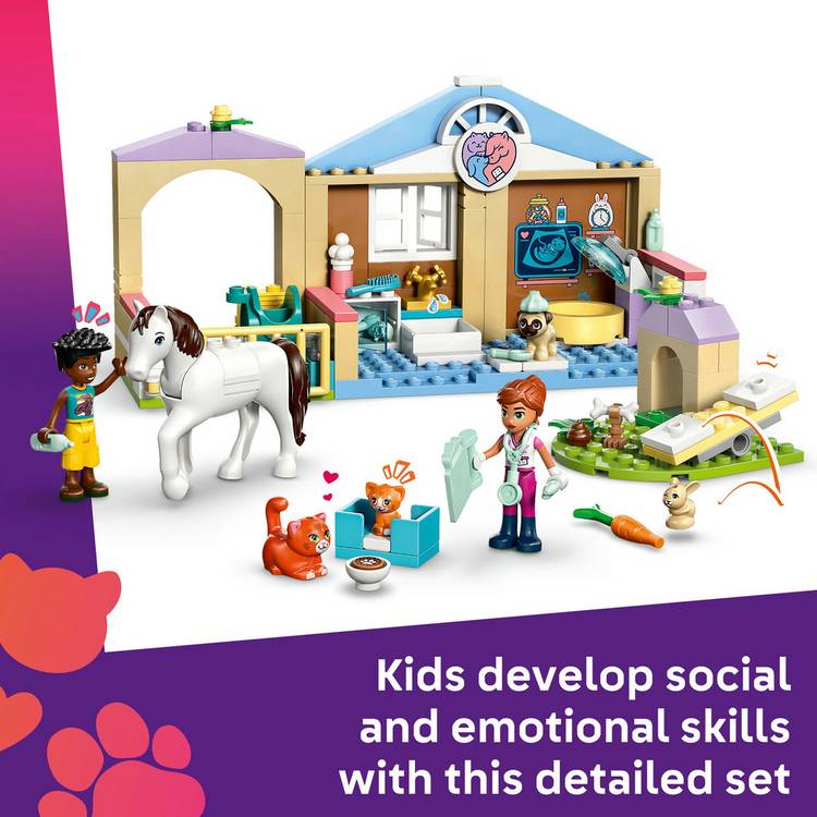 LEGO Friends Animal Vet Clinic building set 141 pieces (British brand)