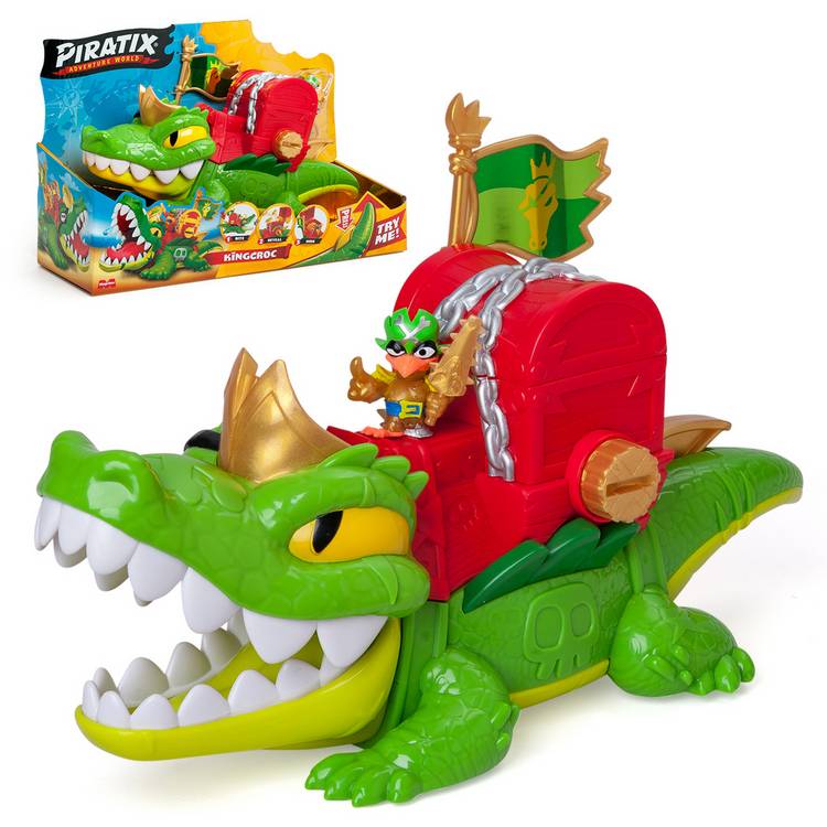 Piratix King Croc and Captain Jawcrush figure playset 21cm - British product