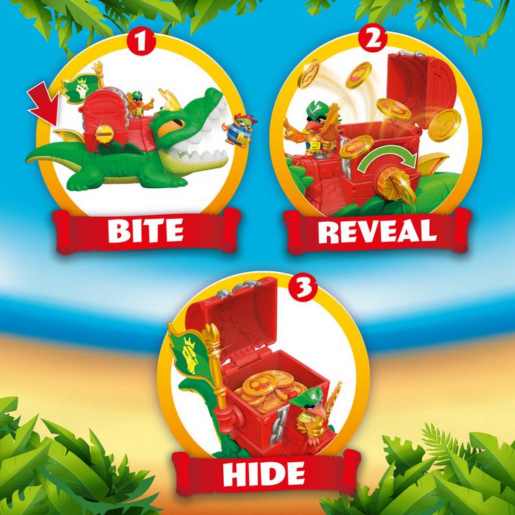 Piratix King Croc and Captain Jawcrush figure playset 21cm - British product