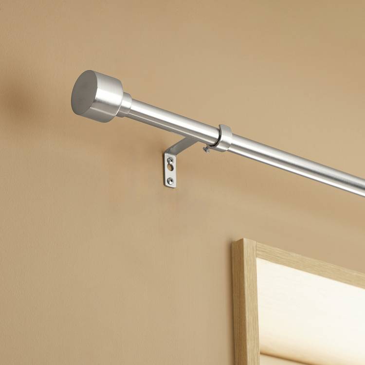 Argos Home extendable stainless steel curtain pole 120-210cm (British brand)