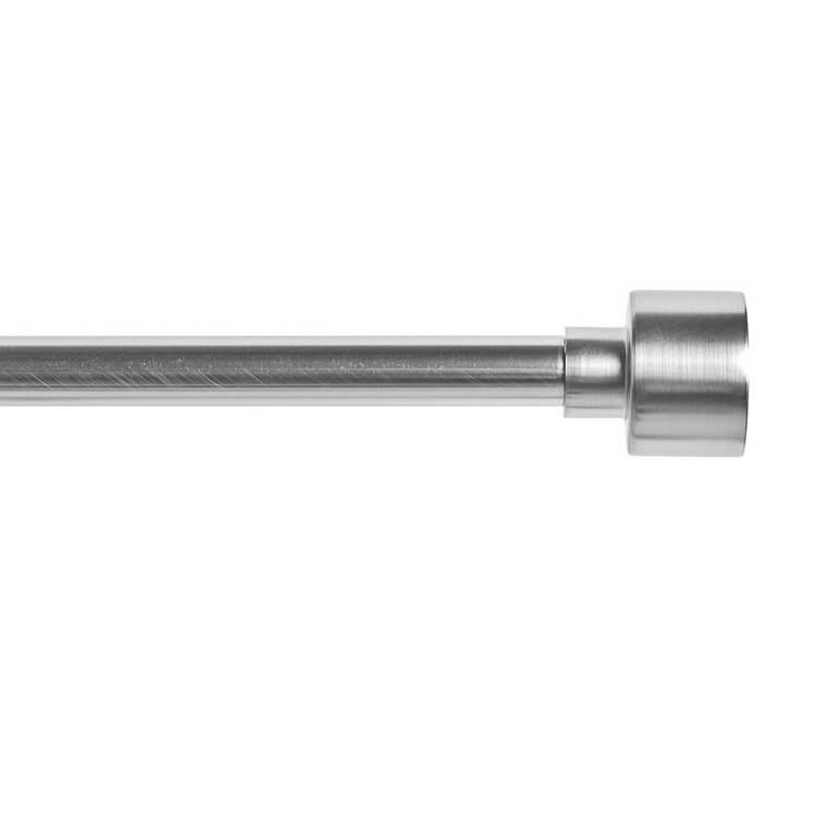 Argos Home extendable stainless steel curtain pole 120-210cm (British brand)