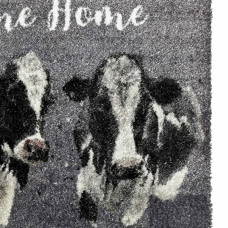 Bree Merryn Welcome Home Cow Grey doormat 50x75cm - British product