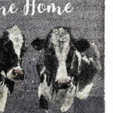 Bree Merryn Welcome Home Cow Grey doormat 50x75cm - British product