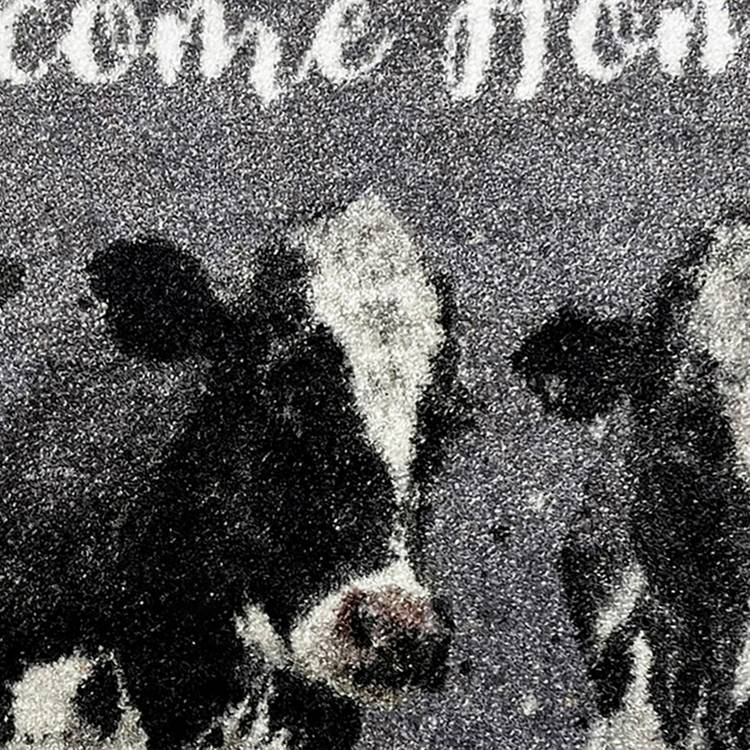 Bree Merryn Welcome Home Cow Grey doormat 50x75cm - British product