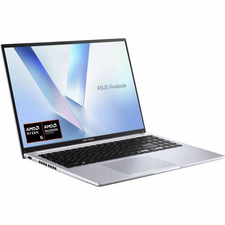 ASUS Vivobook 16 laptop silver 16GB 512GB, UK version