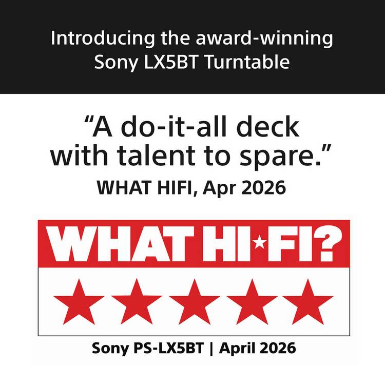 Sony PS-LX5BT Bluetooth turntable black (British brand)
