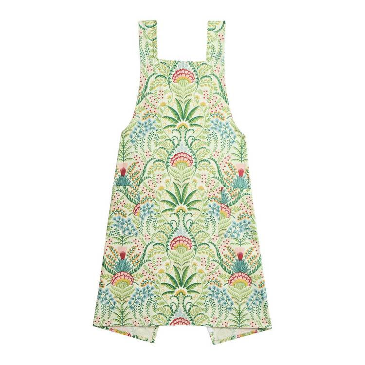 Habitat x Sanderson National Trust green cotton apron, UK version
