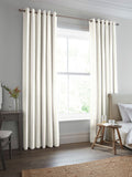 Laura Ashley candy stripe made to measure curtains pale ochre, imported from the UK