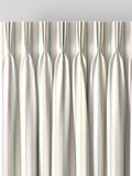 Laura Ashley candy stripe made to measure curtains pale ochre, imported from the UK