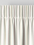 Laura Ashley candy stripe made to measure curtains pale ochre, imported from the UK