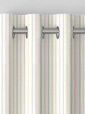 Laura Ashley candy stripe made to measure curtains pale ochre, imported from the UK
