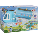 Bluey 3-in-1 airplane transforming playset with figures - British product