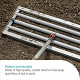 Gardena combisystem lawn levelling rake with telescopic handle, imported from the UK