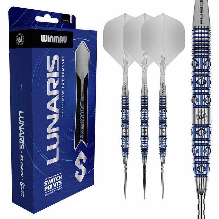 Winmau Lunaris Switchpoint 25g tungsten darts, UK version