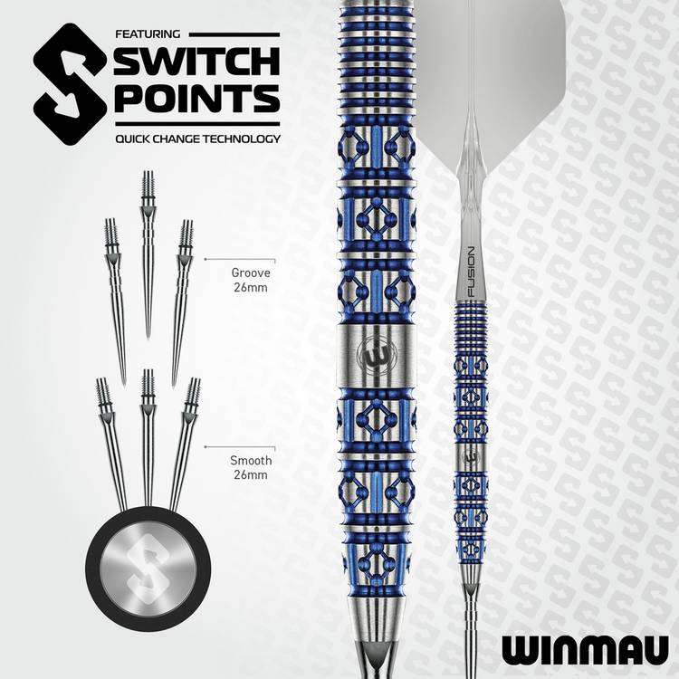 Winmau Lunaris Switchpoint 25g tungsten darts, UK version