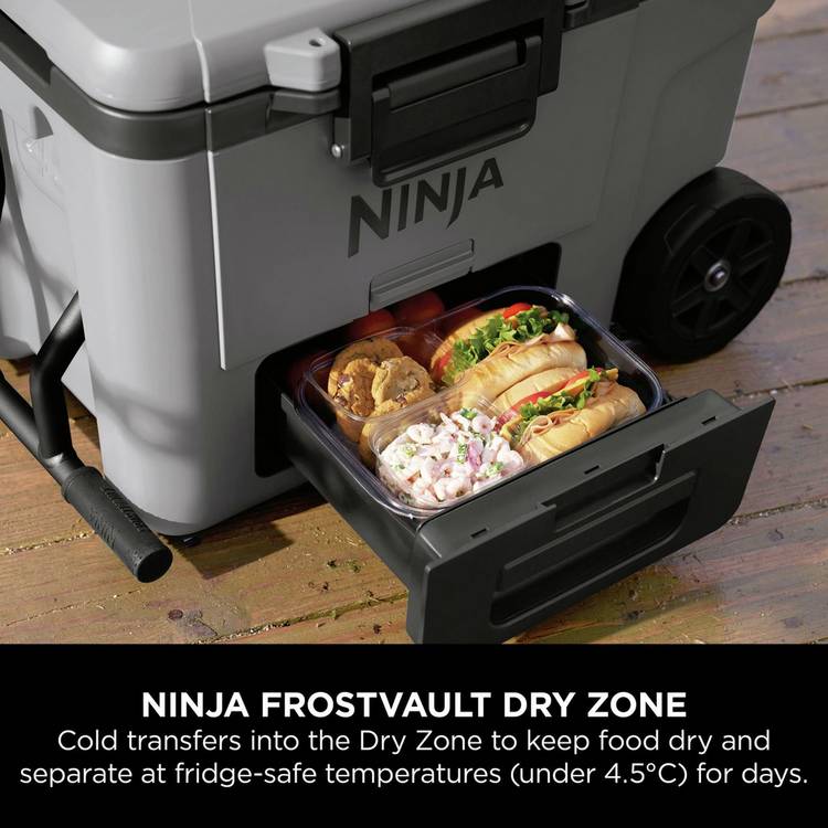 Ninja FrostVault wheeled cooler 42L grey, UK version