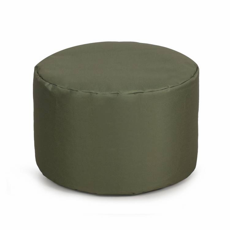 Kaikoo round drum beanbag olive, UK version