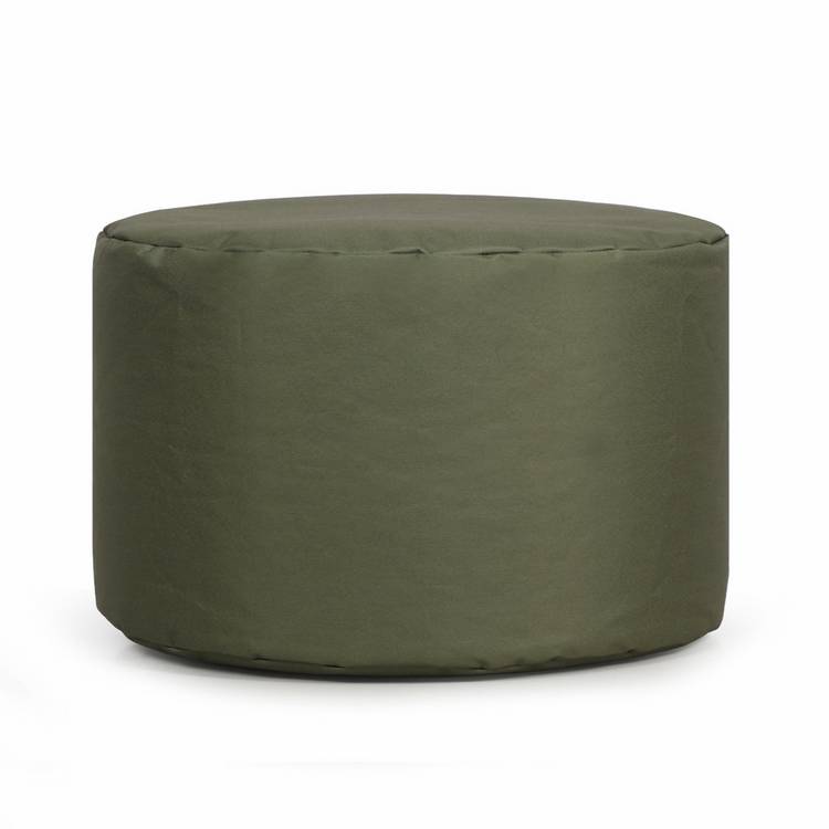 Kaikoo round drum beanbag olive, UK version