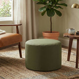 Kaikoo round drum beanbag olive, UK version