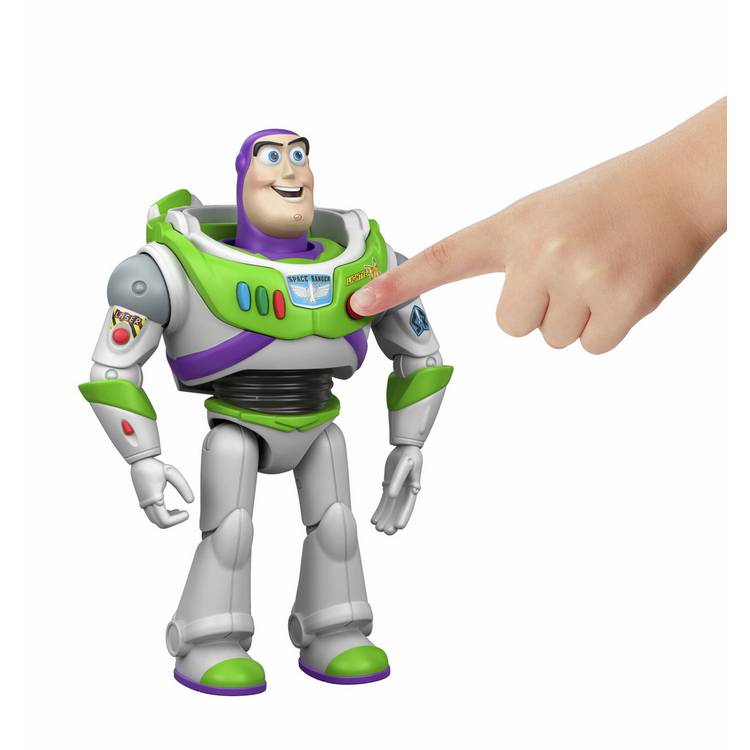 Disney Pixar Buzz Lightyear Interactables figure 7-inch, imported from the UK