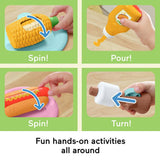 Fisher-Price Activity Grill pretend food play set 14 pieces, UK version