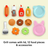 Fisher-Price Activity Grill pretend food play set 14 pieces, UK version