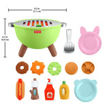 Fisher-Price Activity Grill pretend food play set 14 pieces, UK version