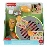 Fisher-Price Activity Grill pretend food play set 14 pieces, UK version
