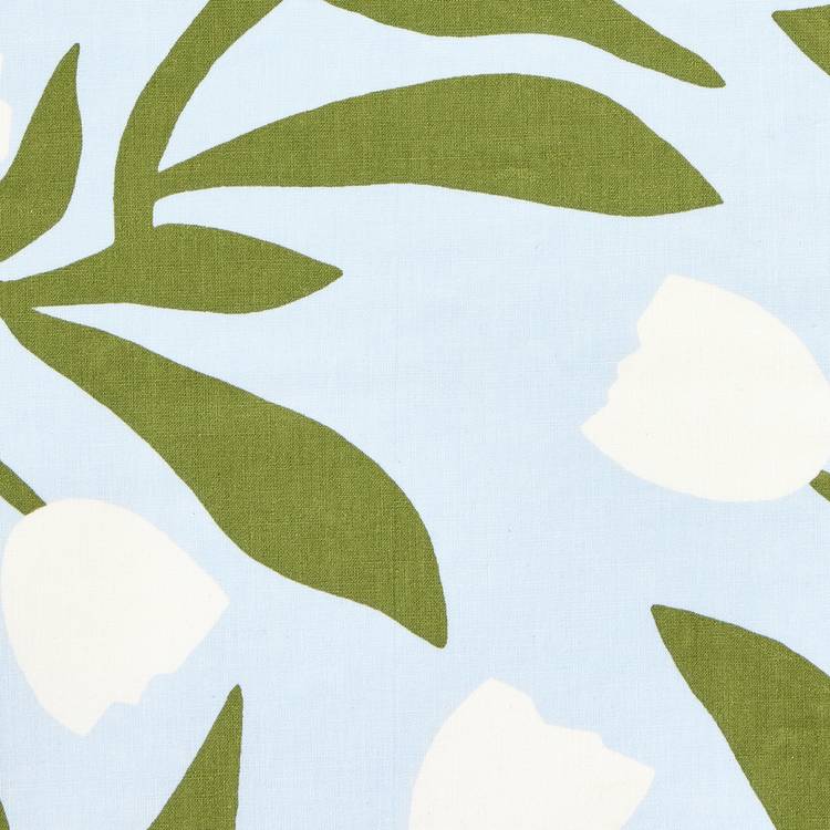 Habitat x Scion Odette cotton floral blue bedding set single, UK version