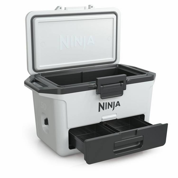 Ninja FrostVault Hard Cooler 47L White - British product