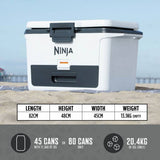 Ninja FrostVault Hard Cooler 47L White - British product