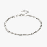Revere sterling silver braided bracelet 20cm (British brand)