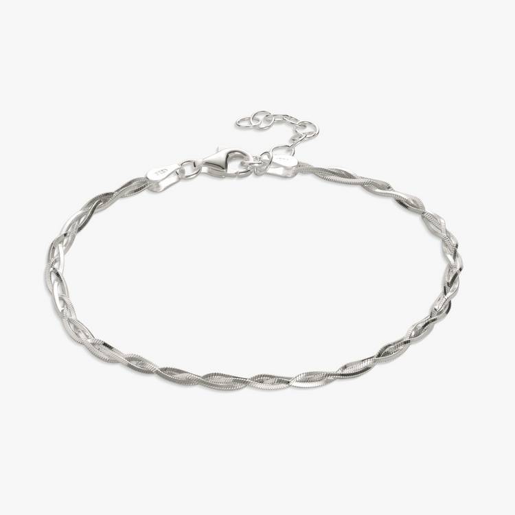 Revere sterling silver braided bracelet 20cm (British brand)