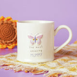 Widdop ceramic mug Mummy raised butterfly 290ml (British brand)