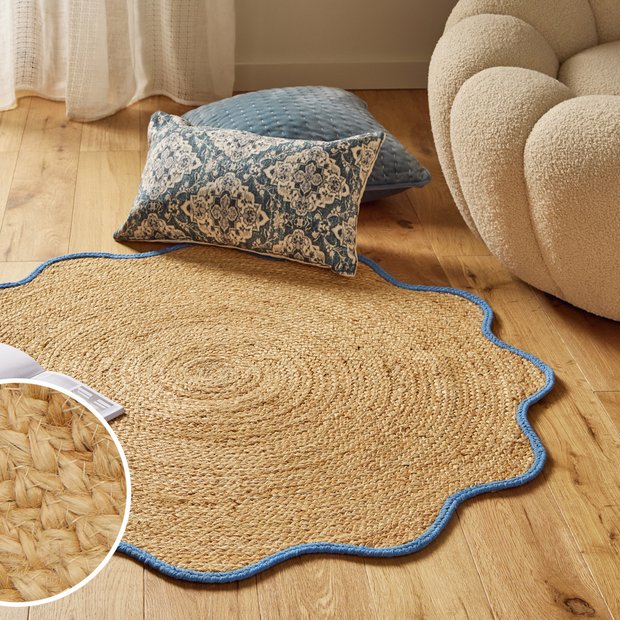 Argos Home wiggle jute rug 100cm - British product