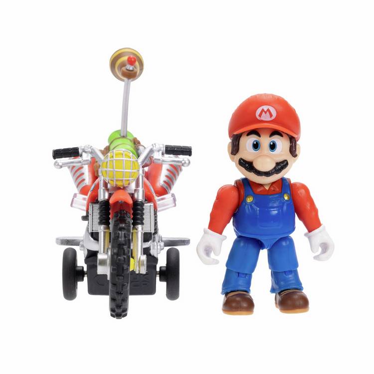 Super Mario Galaxy Movie Mario and Motorbike Playset 2.5 inch, imported from the UK