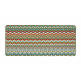 My Mat runner rug Candy Multi Green Zigzag 67x150cm, imported from the UK