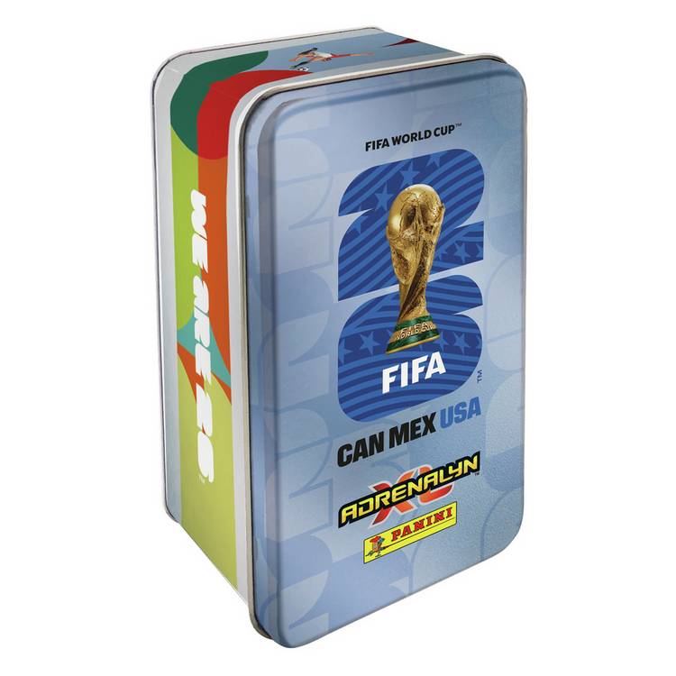 Panini Adrenalyn XL FIFA World Cup 2026 trading card tin - British product