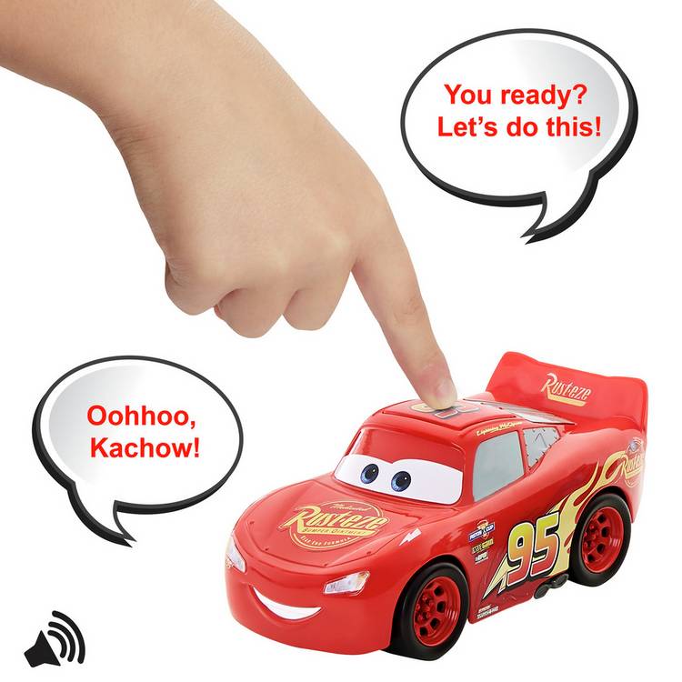 Disney Pixar Cars Lightning McQueen talking toy 5.5in (British brand)