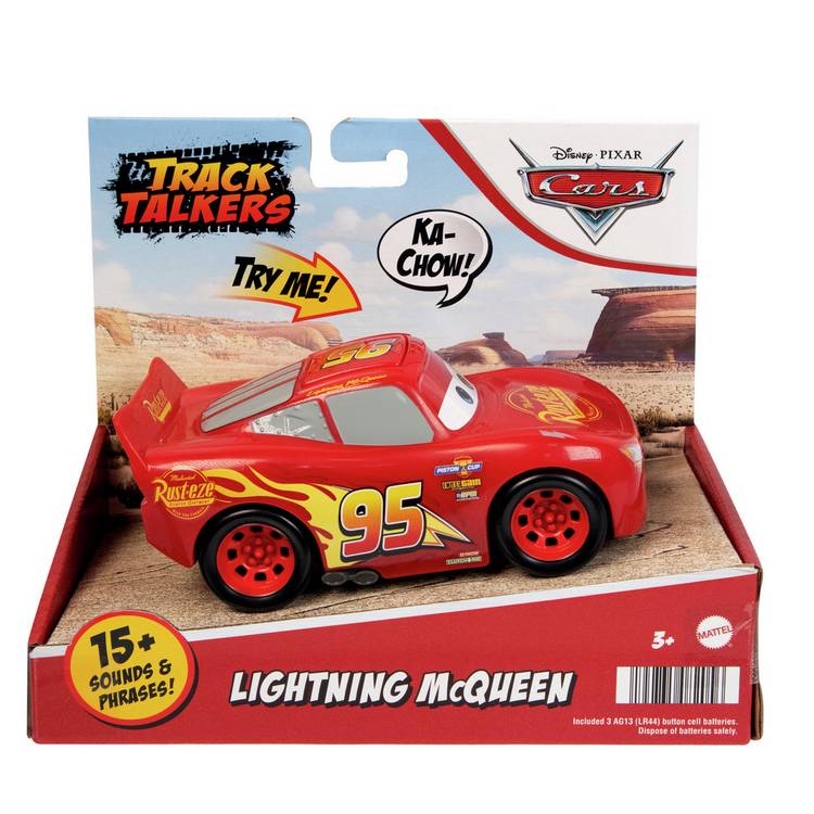 Disney Pixar Cars Lightning McQueen talking toy 5.5in (British brand)