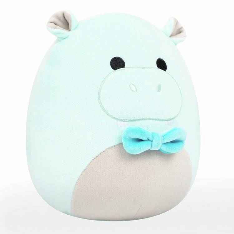 Squishmallows plush toy Hank The Teal Hippo 7.5-inch, UK version