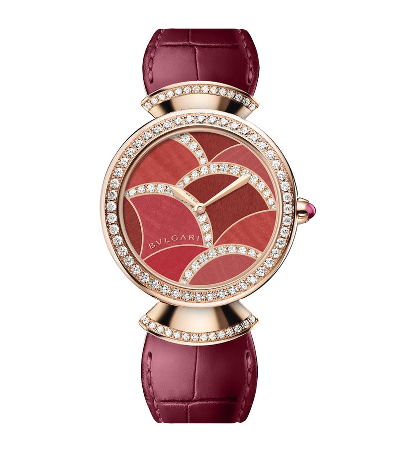 Bvlgari Divas' Dream watch rose gold diamond 33mm - British product