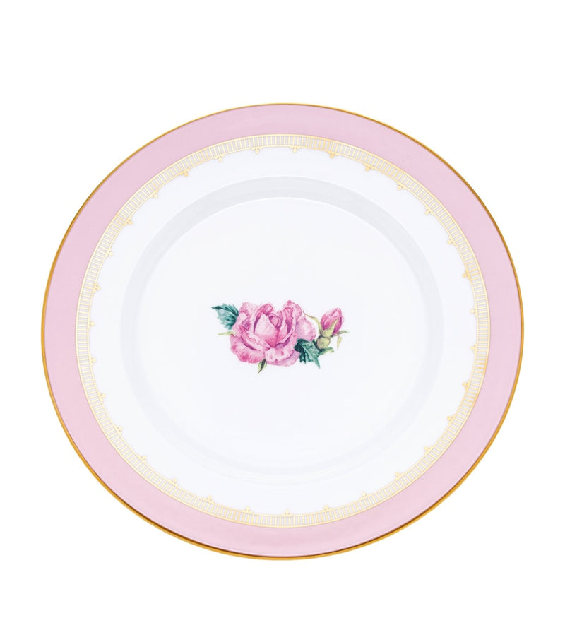Halcyon Days Castle of Mey Rose plate 21cm (British brand)