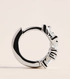 Suzanne Kalan white gold diamond huggie earrings 12mm, UK version