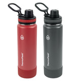 Costco UK ThermoFlask Autospout Stainless Steel Double Wall Vacuum Insulated Water Bottles 2 Pack 710ml- Buy online at McGrocer