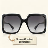 Gucci GG0876S schwarze, gradientenfarbene, übergroße Sonnenbrille, UK-Version