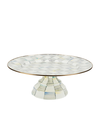 Harrods MacKenzie-Childs Sterling Check Pedestal Platter- Buy online at McGrocer