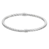 Argos Revere Italian Sterling Silver Hinged Twist Bangle- Buy online at McGrocer