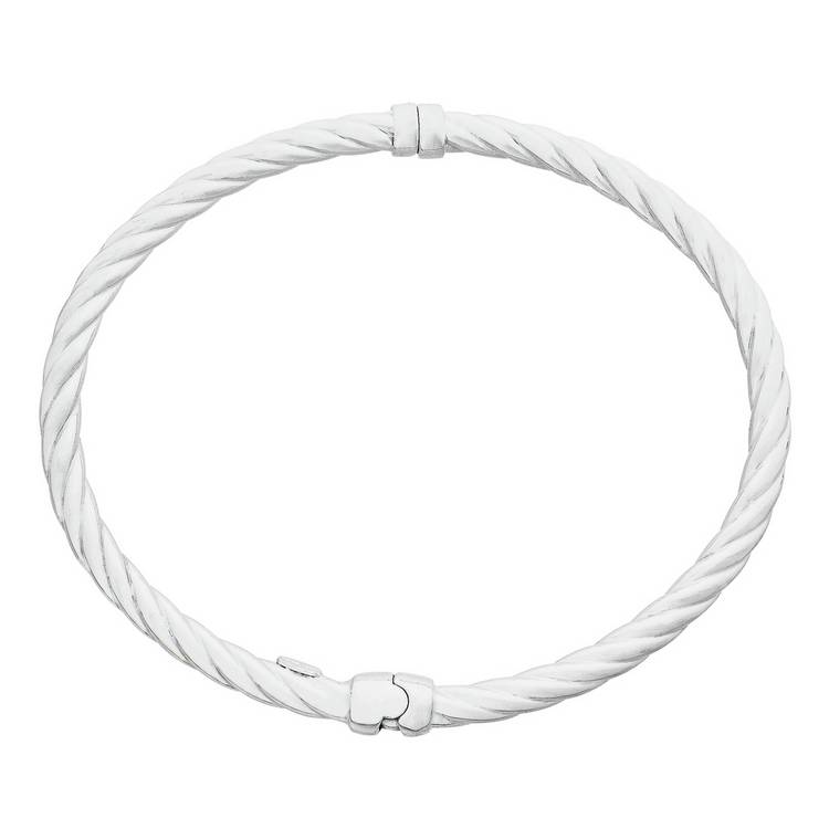 Revere sterling silver hinged twist bangle, UK version