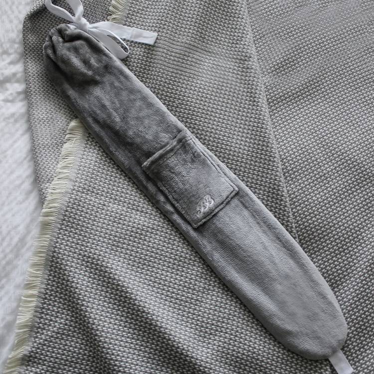 YUYU Body Hot Water Bottle in Grey (British brand)